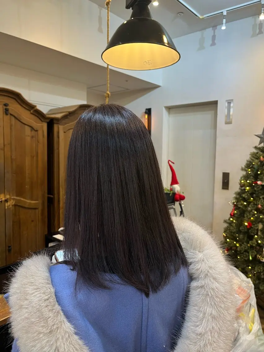 カラー ブラウンカラー ラベンダーカラー ヘアカラー トリートメント ブリーチ◎／ 銀座／秋葉香乃のヘアスタイル