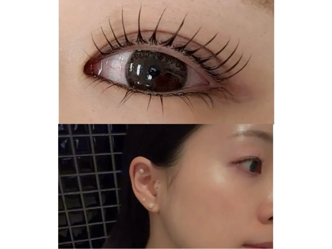 耳つぼお土産付き🛍️まつ毛パーマ/パリジェンヌ+耳つぼジュエリー💎(10粒)の写真