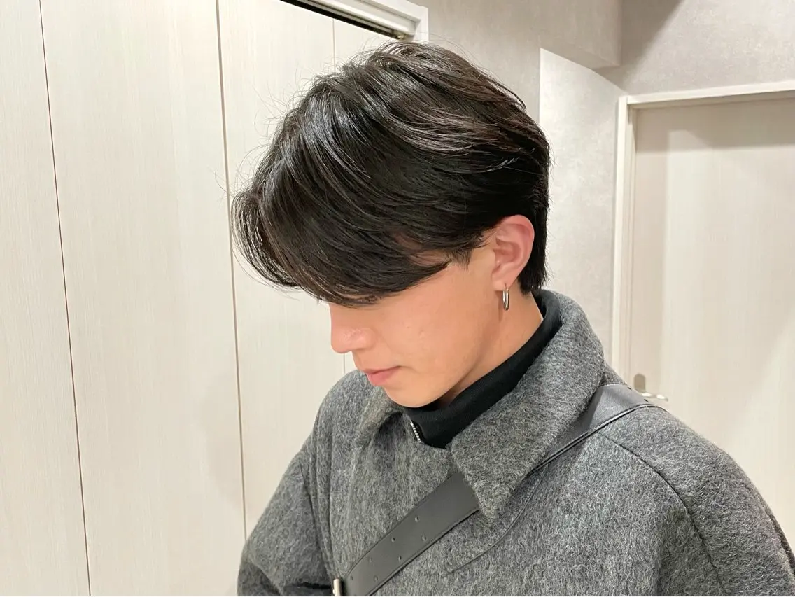 ショート カラー パーマ メンズ カット パーマ トリートメント 【東北メンズヘア1 位受賞🥇】本間祐太のヘアスタイル