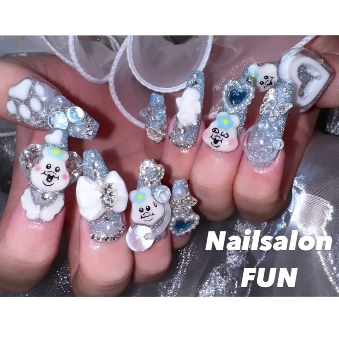 ネイル アートネイル ロングネイル メンズネイル ショートネイル ネイルチップ Nailsalon FUN🌈のネイルデザイン