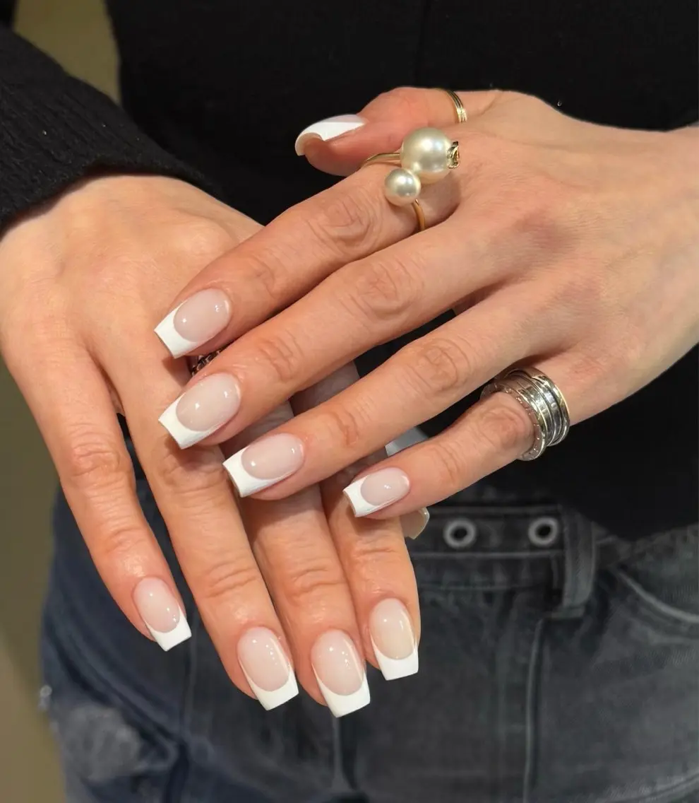 ネイル フレンチネイル ラメ(グリッター) ラメグラデーション マグネットネイル 持ち込み ハンドネイル Unicorn Nail原宿表参道のネイルデザイン