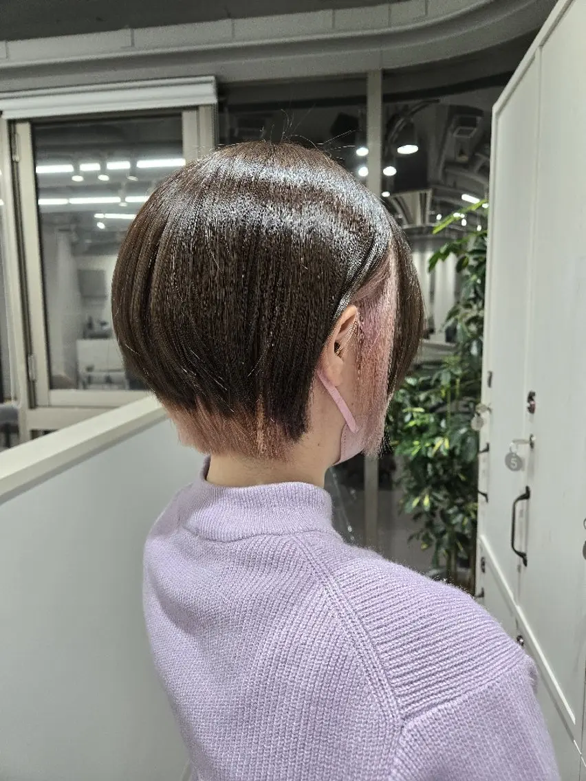ショート カラー インナーカラー カット ヘアカラー ショート/ボブ/中村 遥香 🧸🤍のヘアスタイル