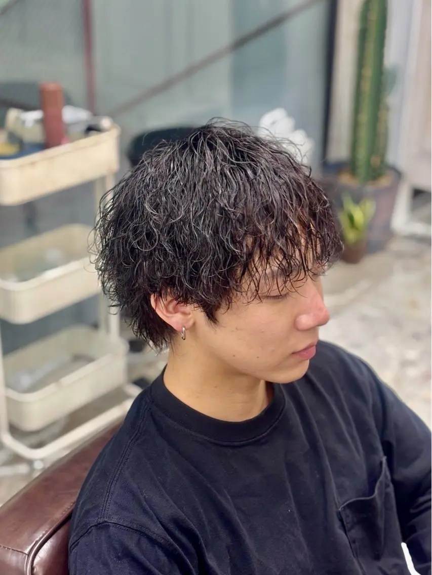パーマ メンズ カット パーマ 🔥メンズパーマ特化 菅谷尚悠🔥のヘアスタイル