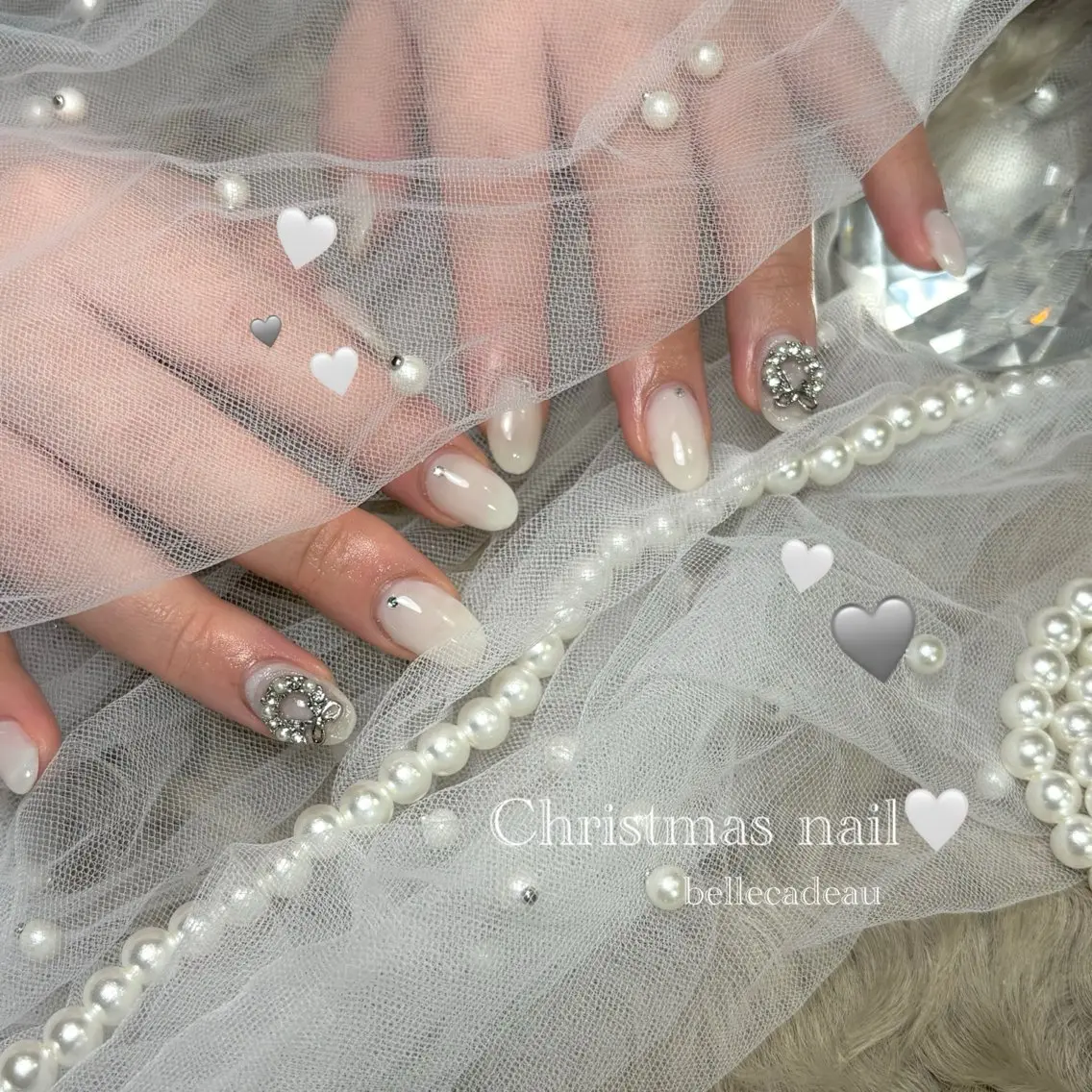 ネイル 冬ネイル クリスマス nail salon belleのネイルデザイン