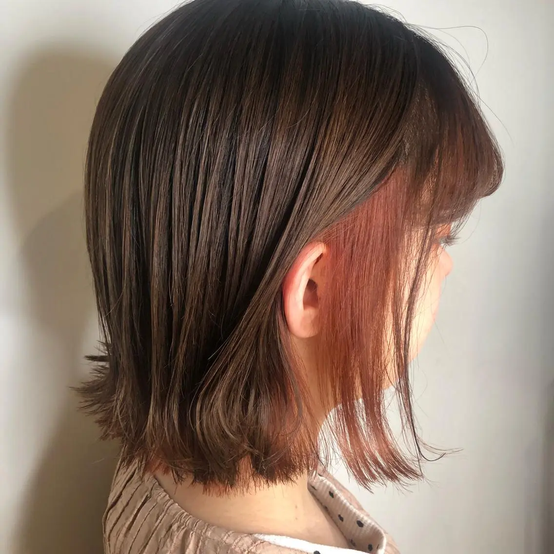 ショート カラー マツエク・マツパ インナーカラー オレンジ レッドカラー カラーマツエク ヘアカラー トリートメント 透明感カラー🫧ヘア セット🫧松本菜月の眉毛・アイブロウイメージ