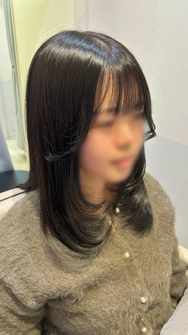 カット＋透明感カラー＋髪質改善シナジー4STEPトリートメント🫧✨🍀の写真