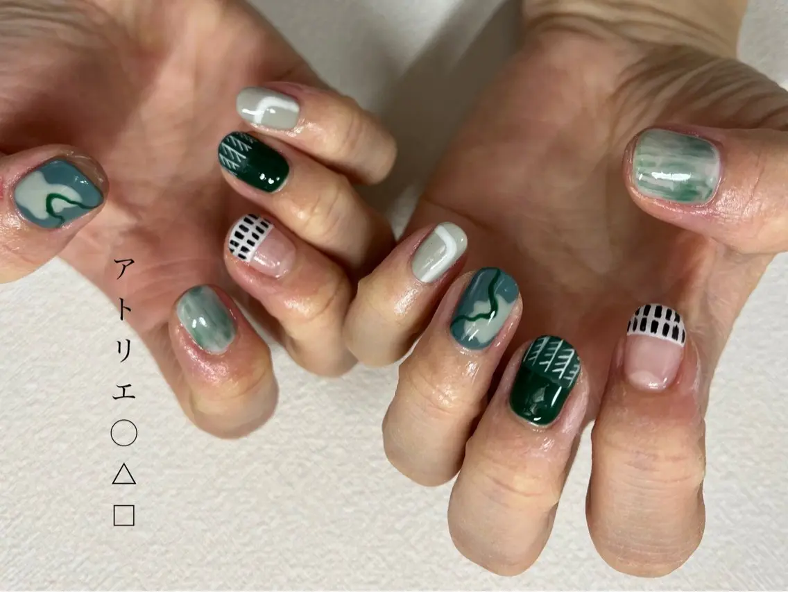 ネイル ハンドネイル アトリエ ○△□のネイルデザイン