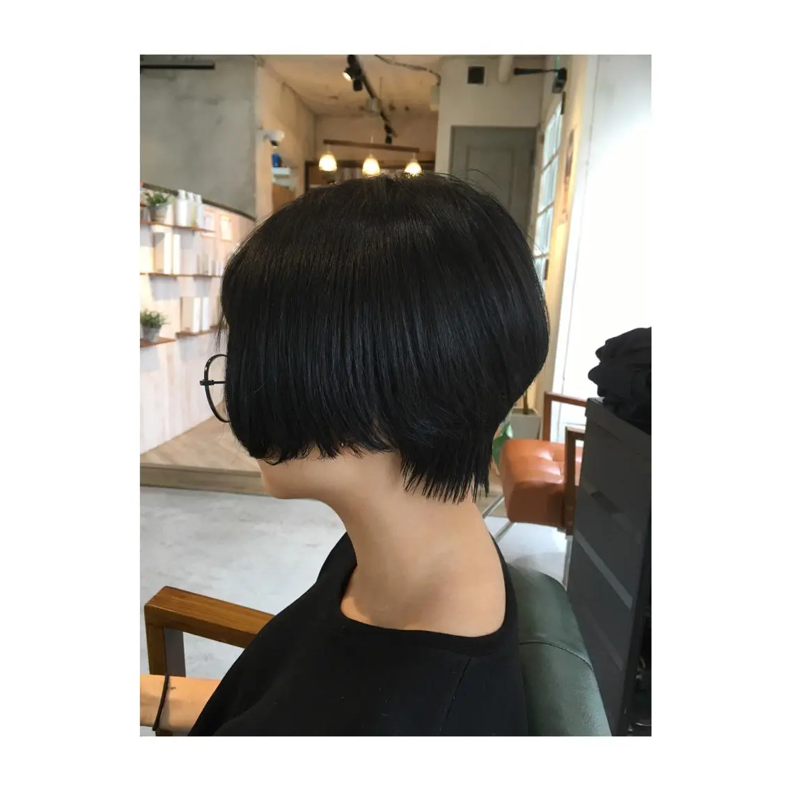 ショート カラー ショートヘア アオガミ （前髪顔周りカット）のヘアスタイル