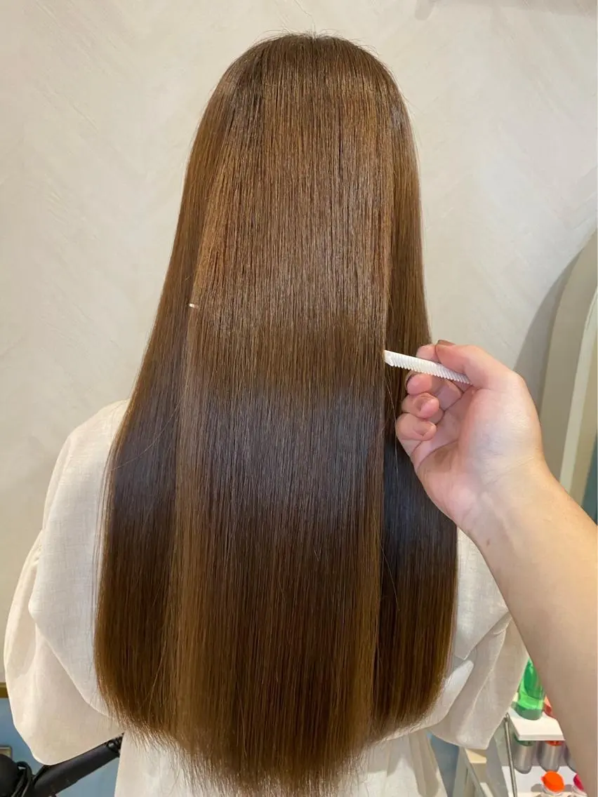 ✨髪質改善酸熱カラーエステ✨ハリコシ、ダメージ補修❣️酸熱カラーエステ&カット&カラー🥰✨白髪染め◎の写真