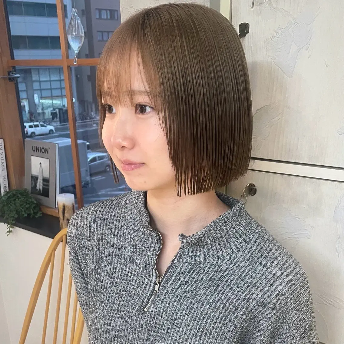 ショート ボブ カット トリートメント 似合わせカラー×髪質 改善伏見/RIONAのヘアスタイル