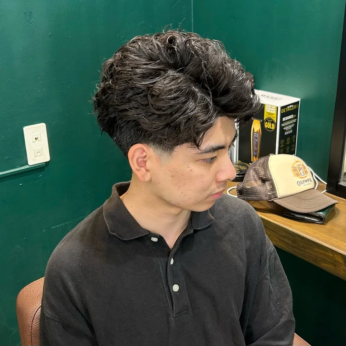 ショート パーマ メンズ メンズパーマ カット パーマ 💈PRO SHOP WAVE 望愛💈のヘアスタイル