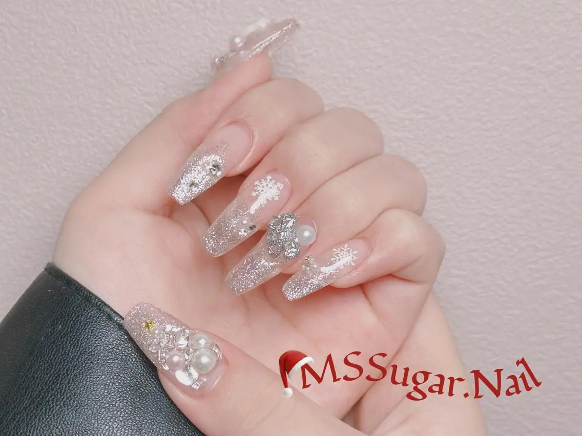 ネイル ハロウィン ロングネイル マグネットネイル スカルプネイル ネイルチップ MSSugar Nailのネイルデザイン