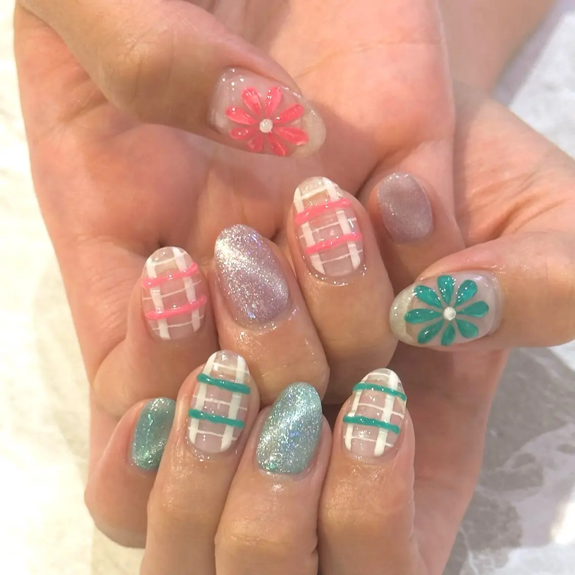 ネイル フラワーネイル ぷっくりネイル Juliusluna FUZUKIのネイルデザイン