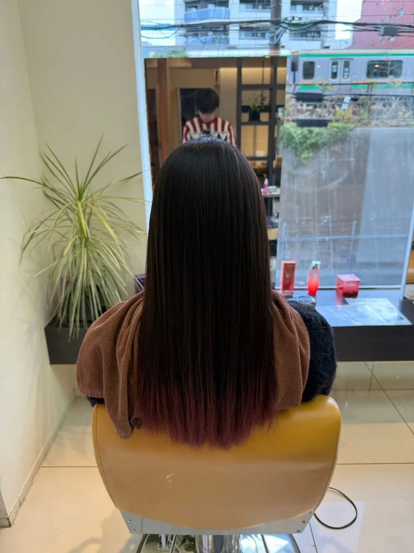 ロング カラー 恵比寿/海上 太郎のヘアスタイル