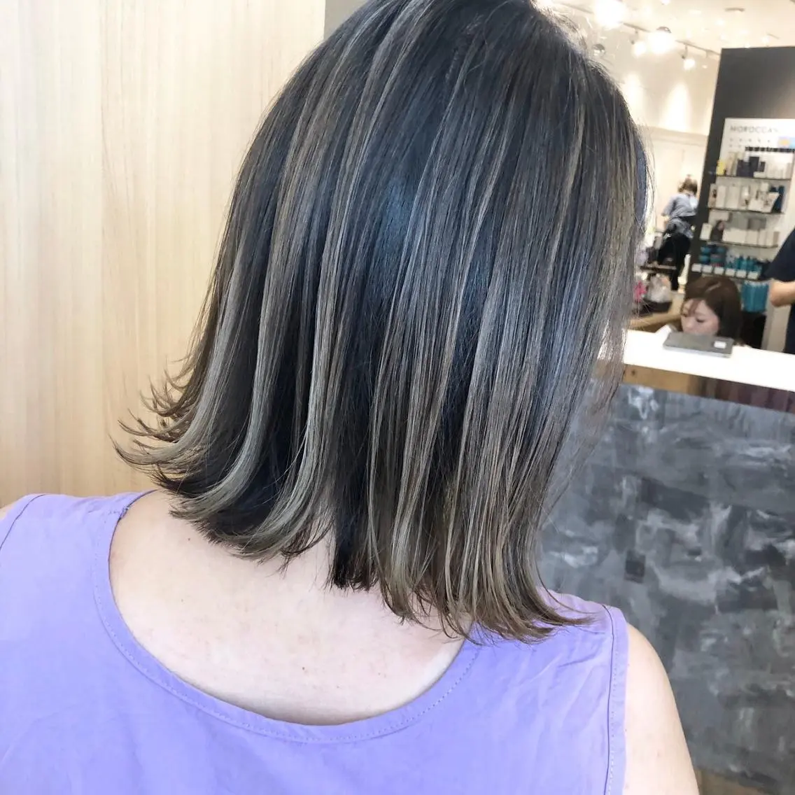 カラー ミディアム ブリーチ ケアブリーチ 透明感カラー イルミナカラー トリートメント ⭐️Shelter by TOKYO⭐️のヘアスタイル