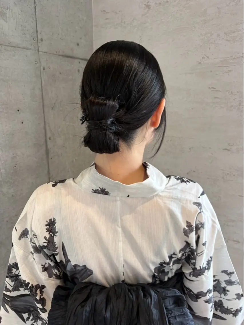 ロング ヘアアレンジ 浴衣 着付け 美髪× ヘアセット✨Araiのヘアスタイル