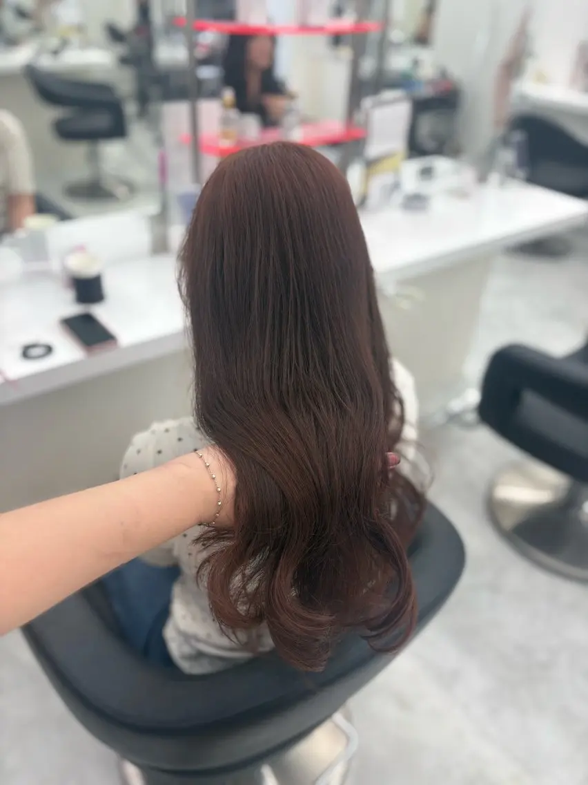 ロング カラー ヘアカラー トリートメント ベージュ×レイヤー 🤎横浜/miu🤎のヘアスタイル