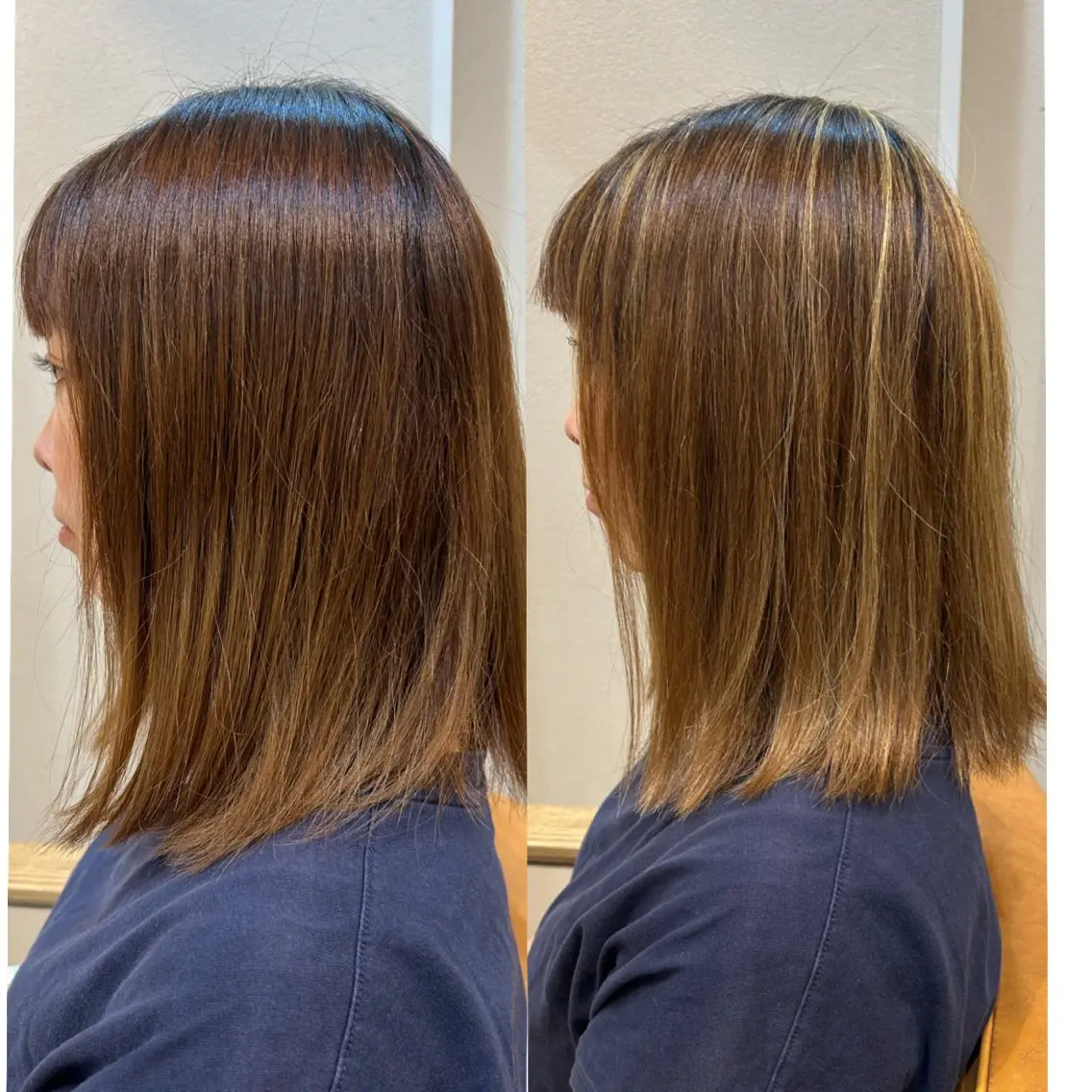 ミディアム ハイライト 宇野井 勝太のヘアスタイル