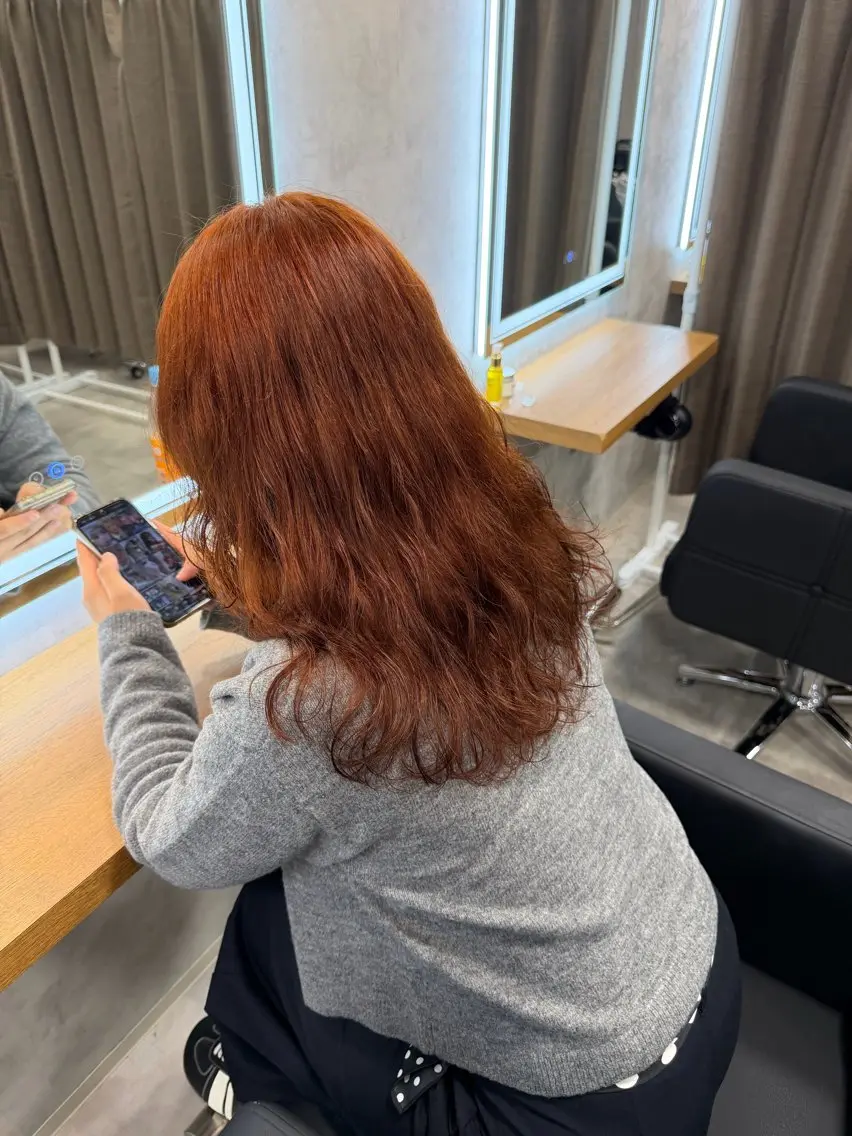 カラー 暖色/透明感カラー 🤍yuzuho🫧のヘアスタイル