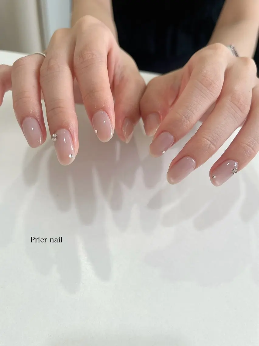 ネイル 氷ネイル・うるうるネイル マグネットネイル ストーンネイル Prier nailのネイルデザイン