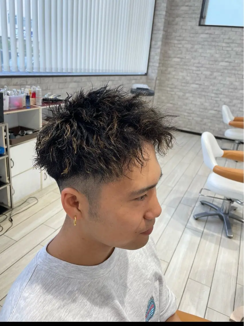 【バチイケ好き😊】🫧men'sカット＋メッシュ＋パーマ🫧の写真