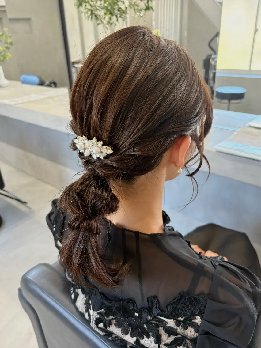 ミディアム ヘアアレンジ りな /モデル募集中のヘアスタイル