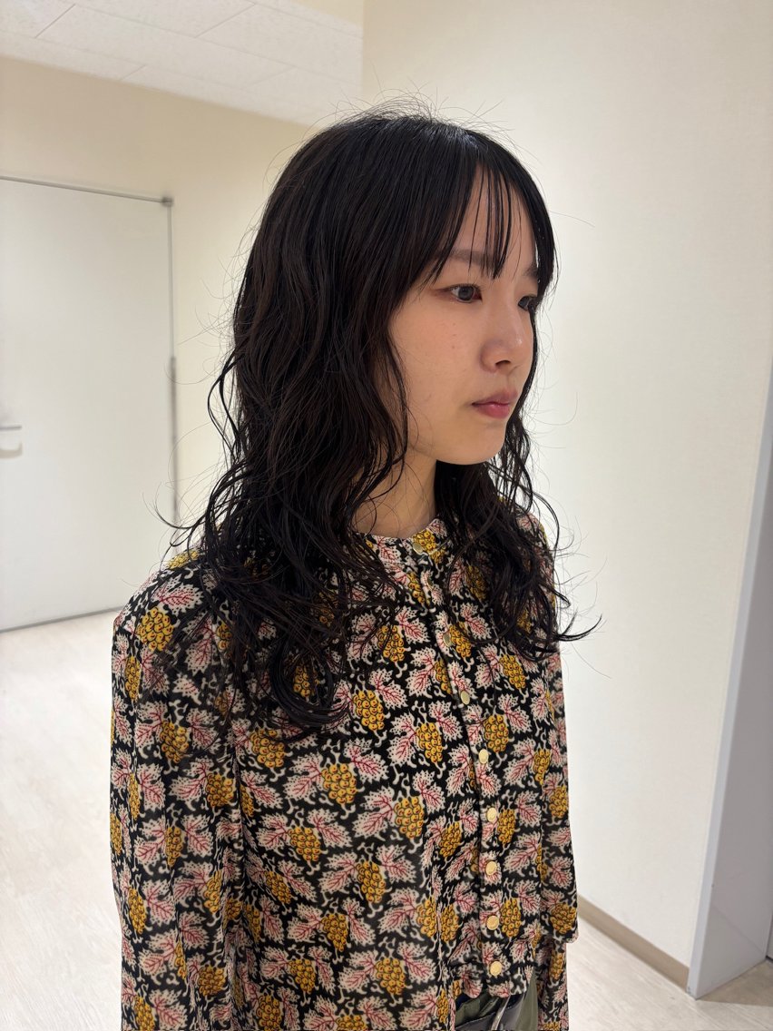 ロング パーマ 北花田美容師🐬🫧 にしむらみのりのヘアスタイル