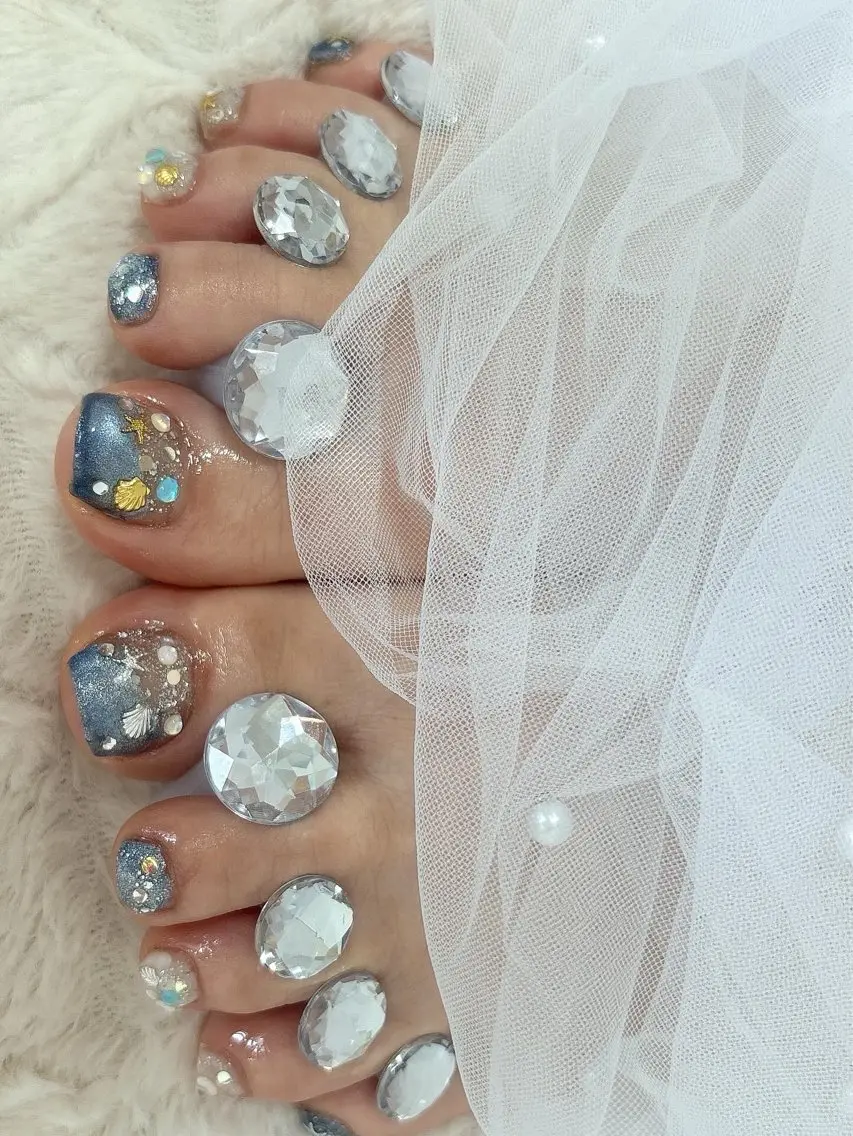 ネイル 持ち込み 夏ネイル nail salon はるりのネイルデザイン