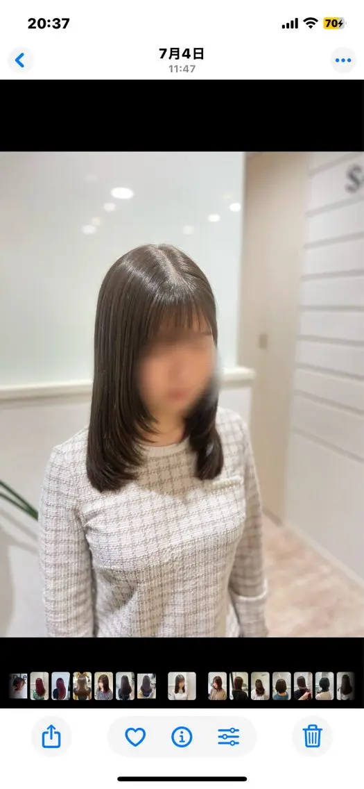 ミディアム ボブ/艶髪 soleilrukaのヘアスタイル