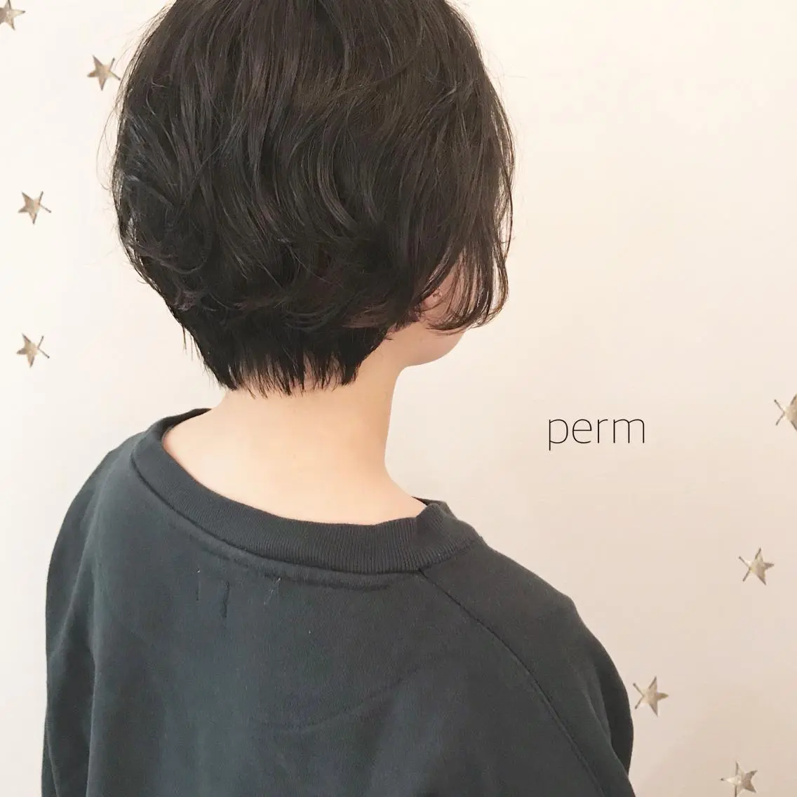 ショート パーマ 市川 千夏のヘアスタイル