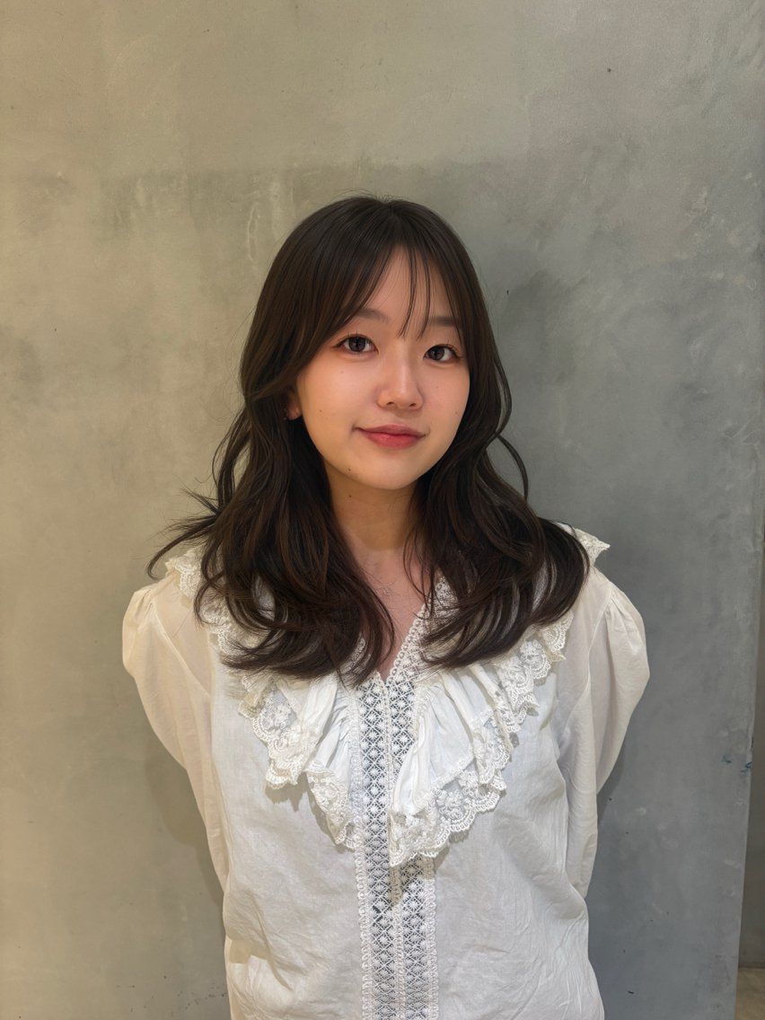 セミロング カラー ベージュカラー ブラウンカラー 透明感カラー マロンブラウン オリーブベージュ カット ヘアカラー トリートメント 顔周りカット/透明感 カラー/ゆう🤎のヘアスタイル