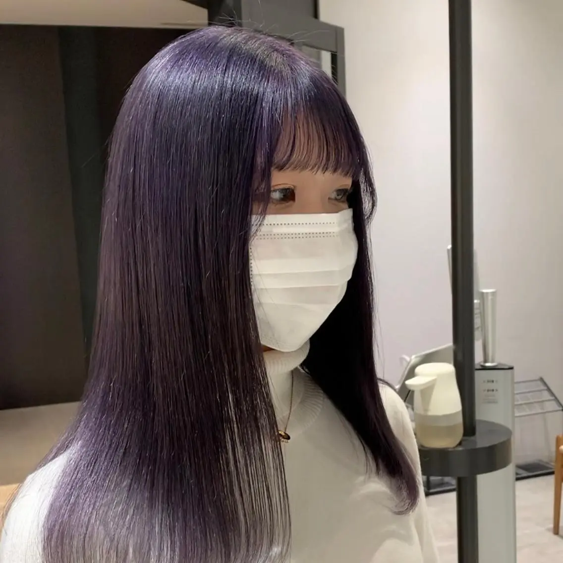 ミディアム カラー カット ヘアカラー トリートメント れい🫧 ハイトーン特化のヘアスタイル