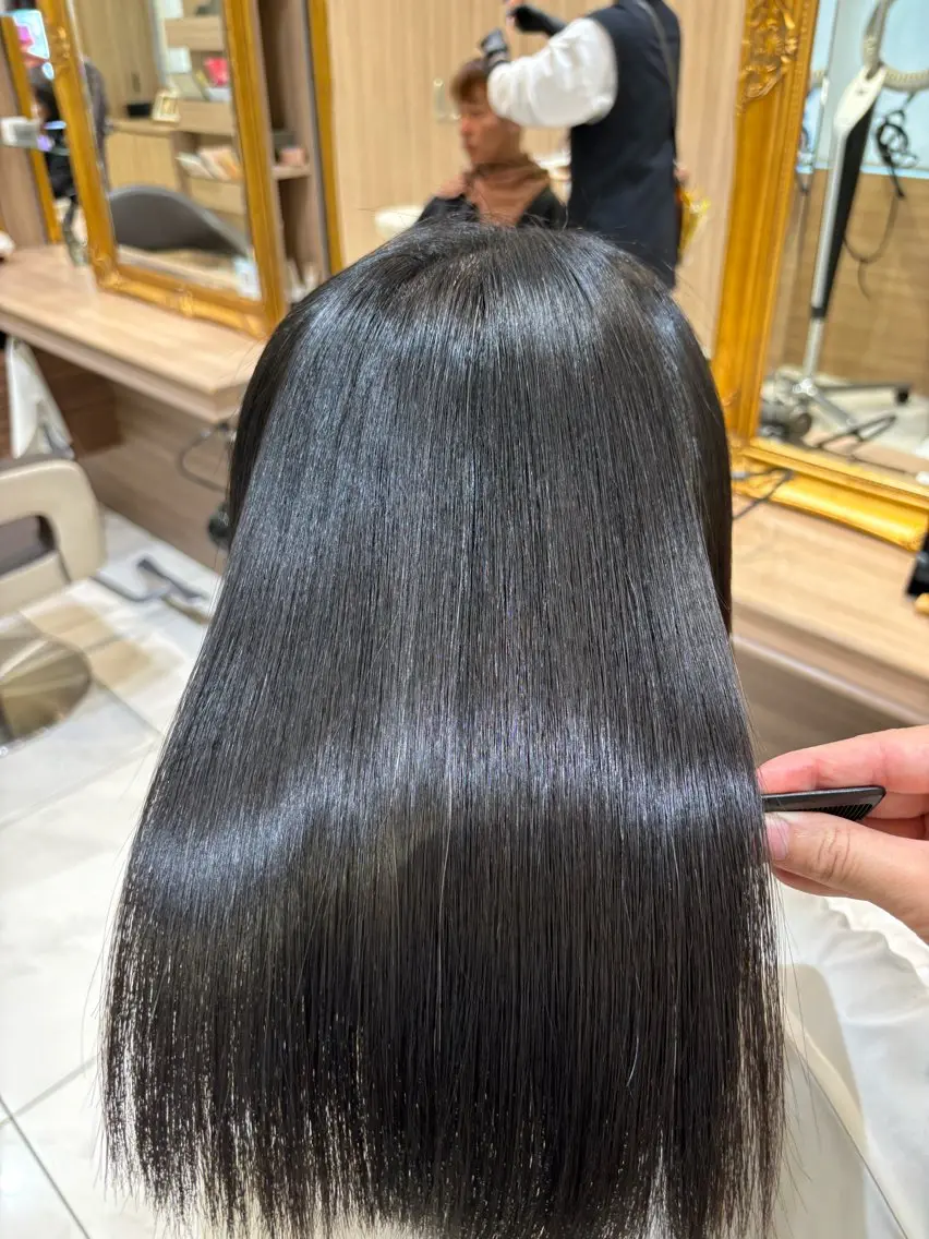 ミディアム 縮毛矯正 縮毛矯正 🥀縮毛矯正🥀 川﨑和希のヘアスタイル