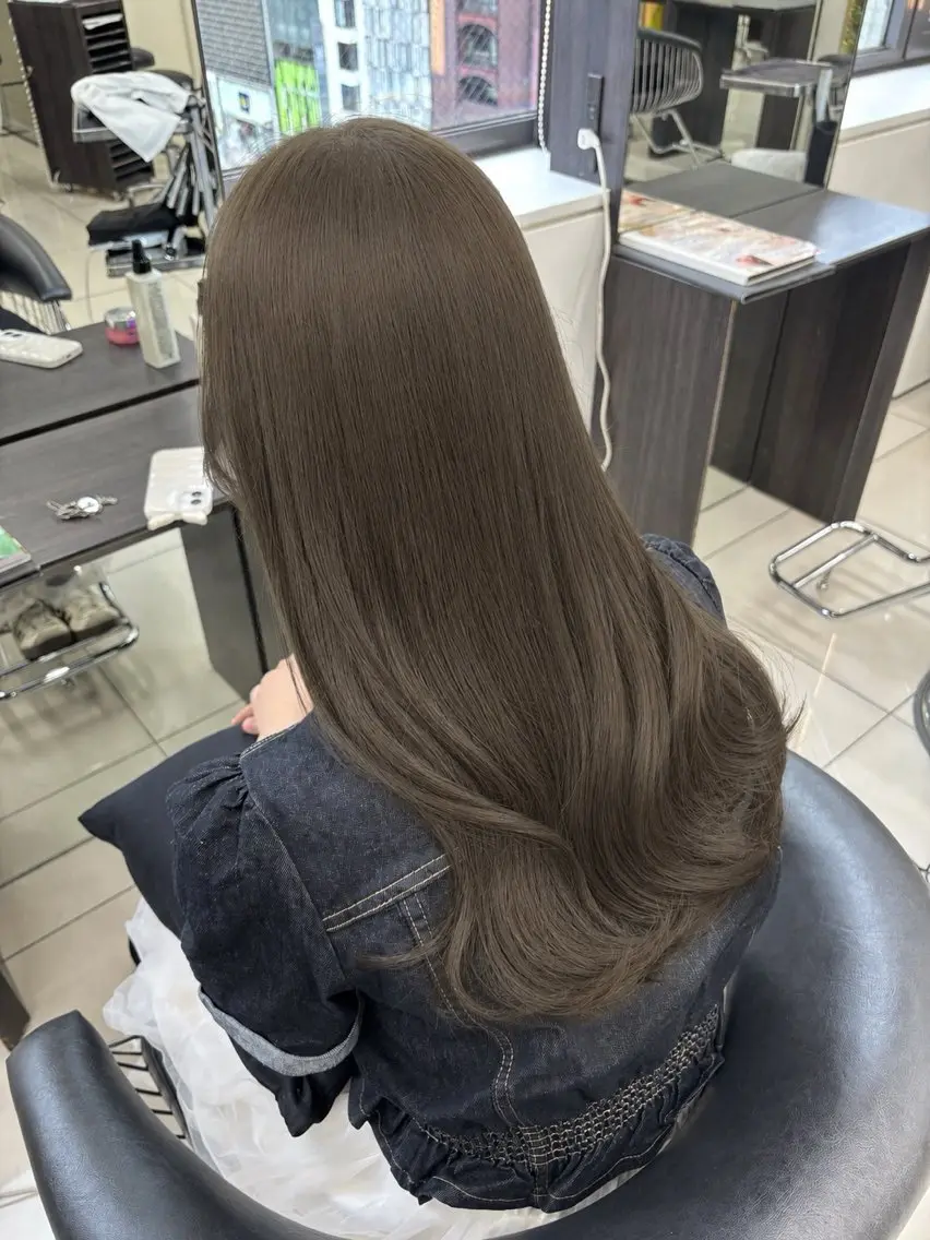 ロング ヘアカラー トリートメント 髪質改善カラー✨ るな🕊🫧のヘアスタイル
