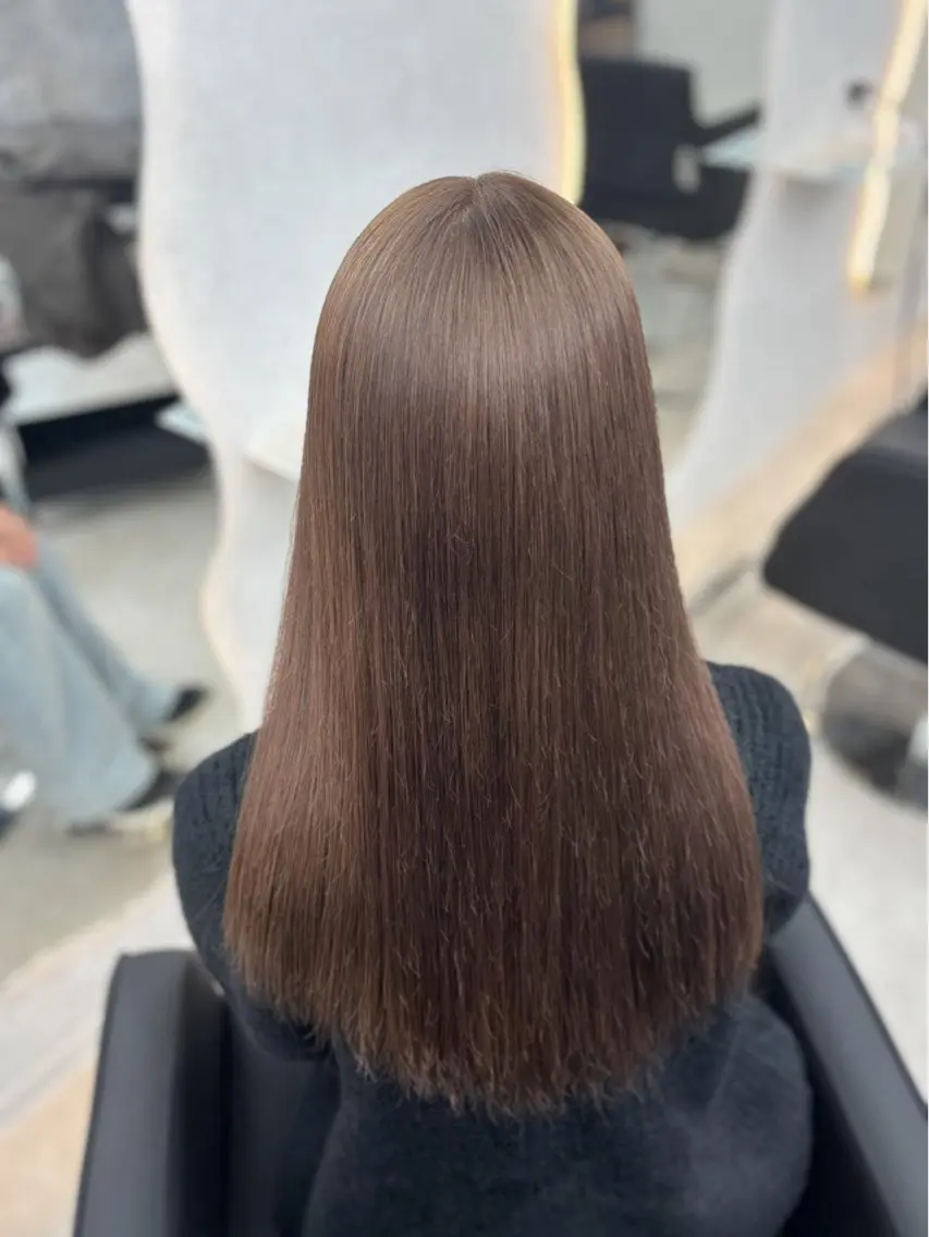 ロング カラー ブラウンカラー モカブラウン ヘアカラー トリートメント 🍑ももか🍑透明感 カラー/赤羽🦋のヘアスタイル