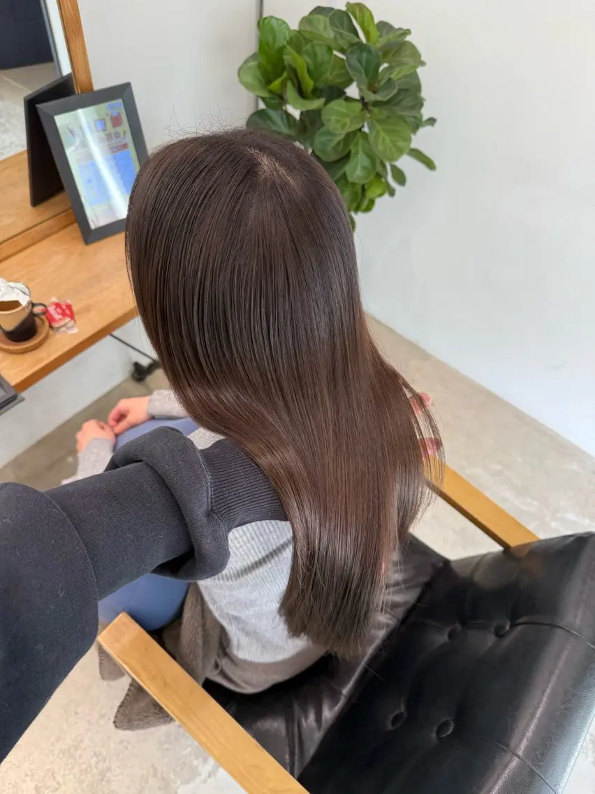 カット💇♀️➕髪質改善カラー🩵➕トリートメントの写真