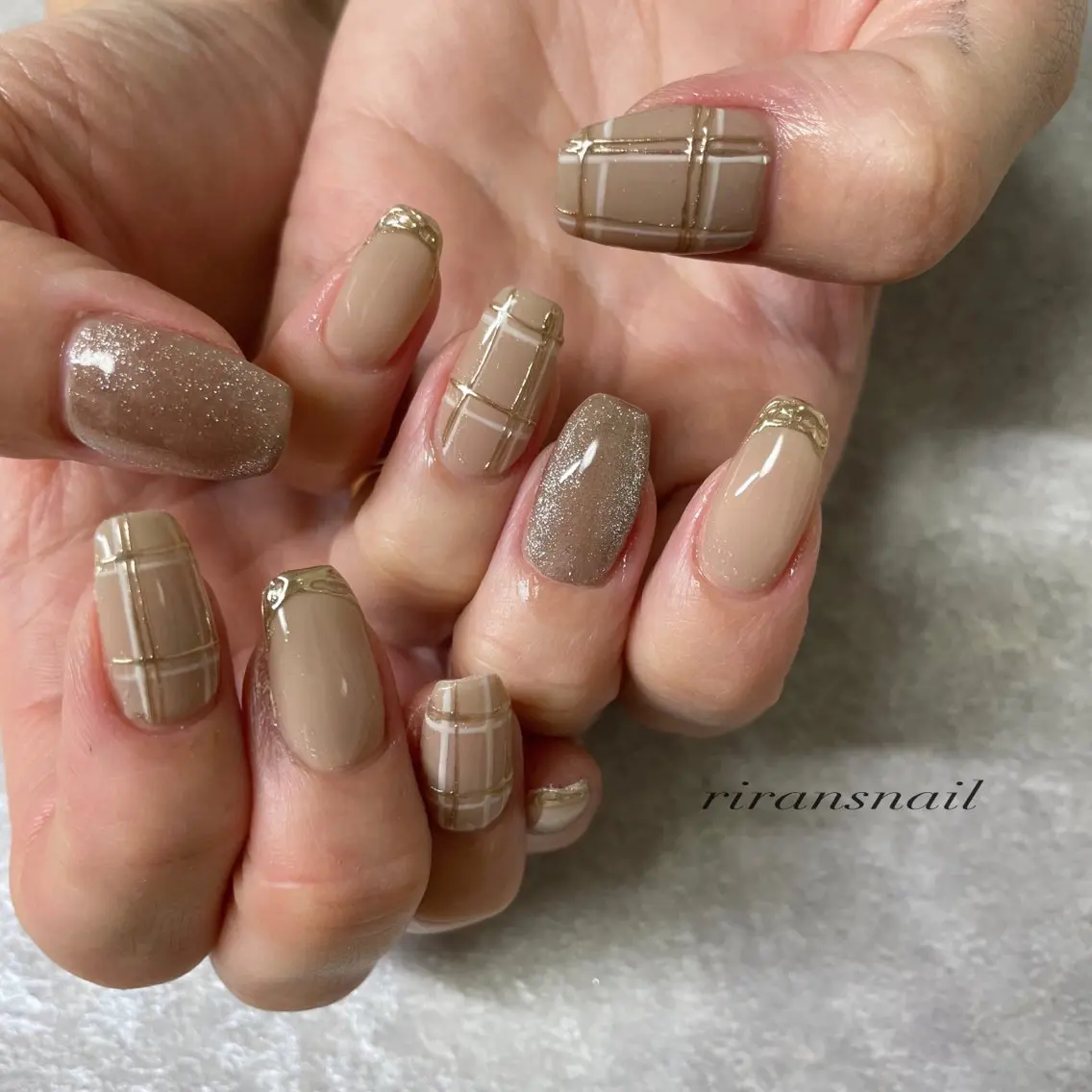 ネイル マグネットネイル シンプルネイル Rirans nailのネイルデザイン