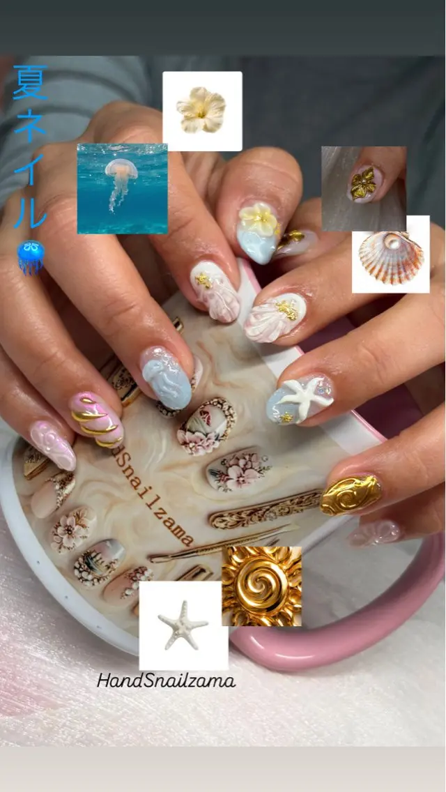 ネイル HandSnail 座間ネイルサロンのネイルデザイン