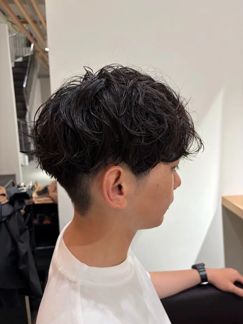 パーマ メンズ メンズカット attraitななかのヘアスタイル