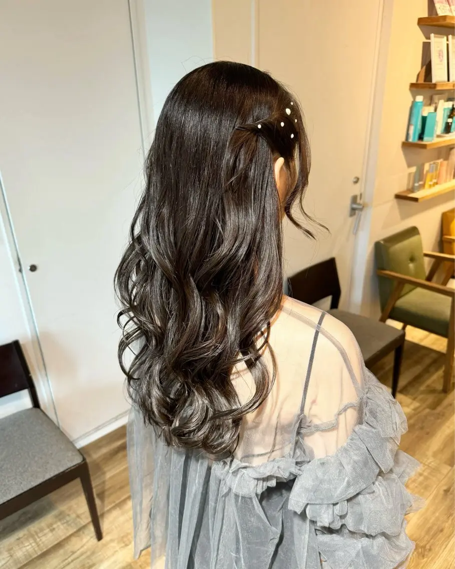 ヘアアレンジ yuki/表参道 ／オリーブカラー🍈のヘアスタイル