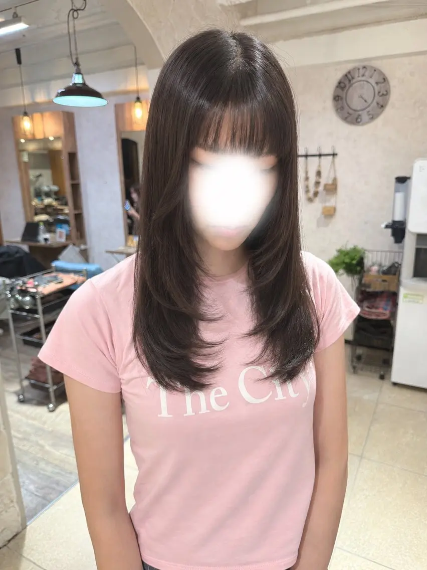 カラー ヘアカラー ナチュラルヘア✂︎ ツヤ感♡ayameのヘアスタイル