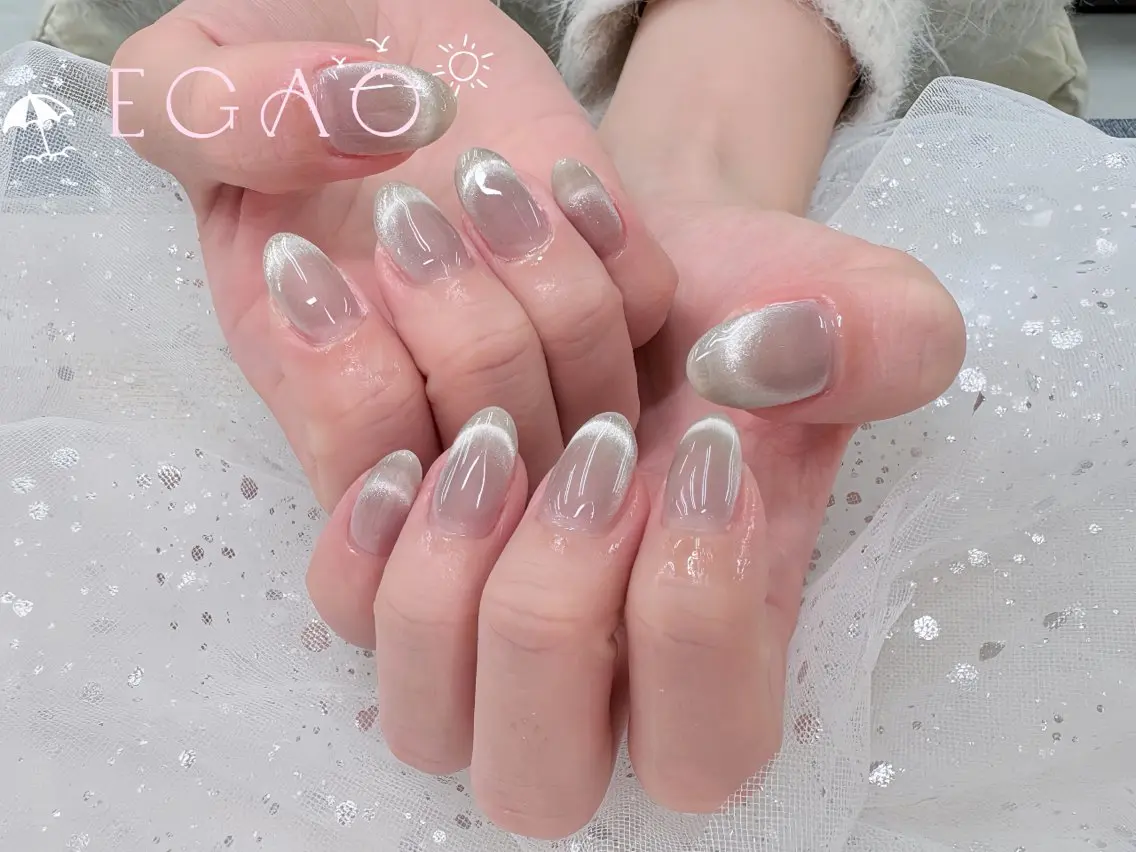 ネイル アートネイル フットネイル フレンチネイル ジェルネイル グラデーション ハンドネイル EGAO NAIL 錦糸町店のネイルデザイン
