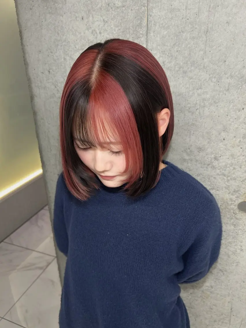 カラー ヘアカラー ️💜akari💜 ハイトーン/レイヤーのヘアスタイル
