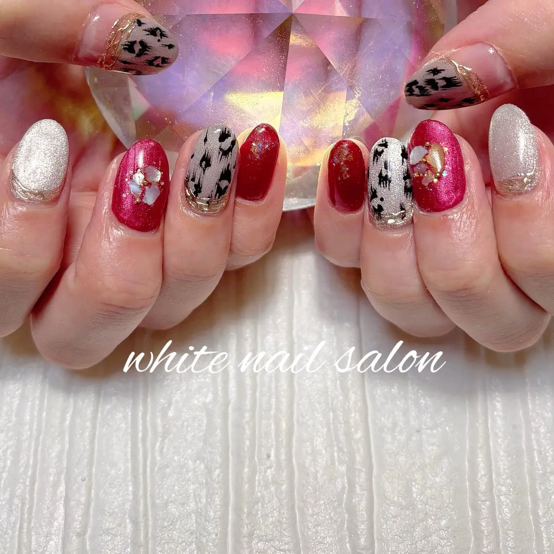 ネイル フットネイル ラメ(グリッター) ハンドネイル white nail salonのネイルデザイン