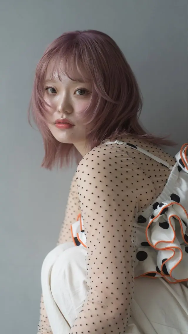 カラー ヘアカラー トリートメント 🎀西川芽依/ 暖色カラー🎀のヘアスタイル