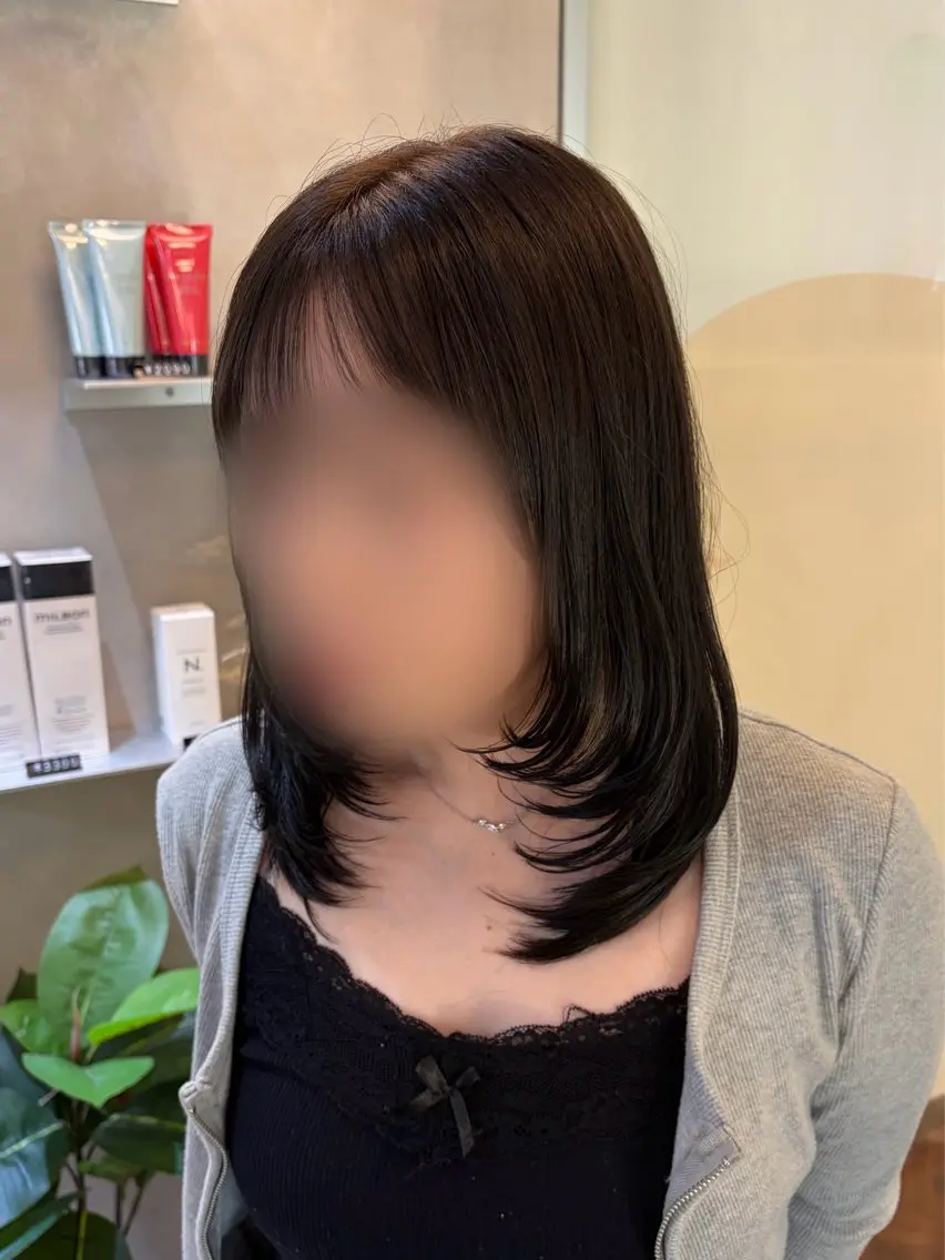 ミディアム カラー ボブレイヤー ミディアムレイヤー ボブ ハイレイヤー レイヤーカット ヘアカラー Ayano‪‪🎀 レイヤー×透明感🎀のヘアスタイル