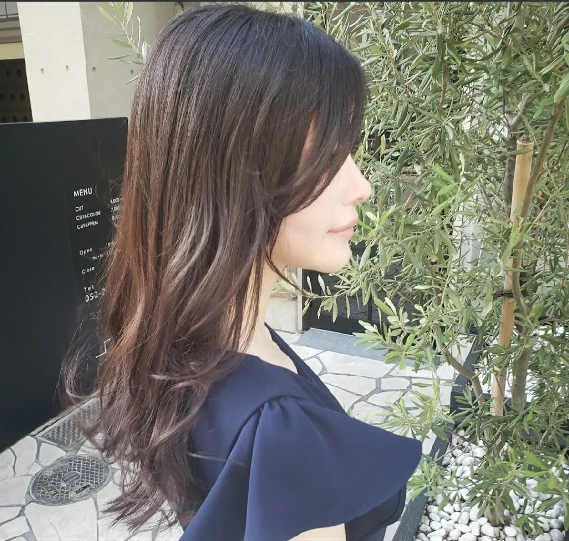 ブリーチなし✨透明感ヘアカラー✨+トリートメントの写真