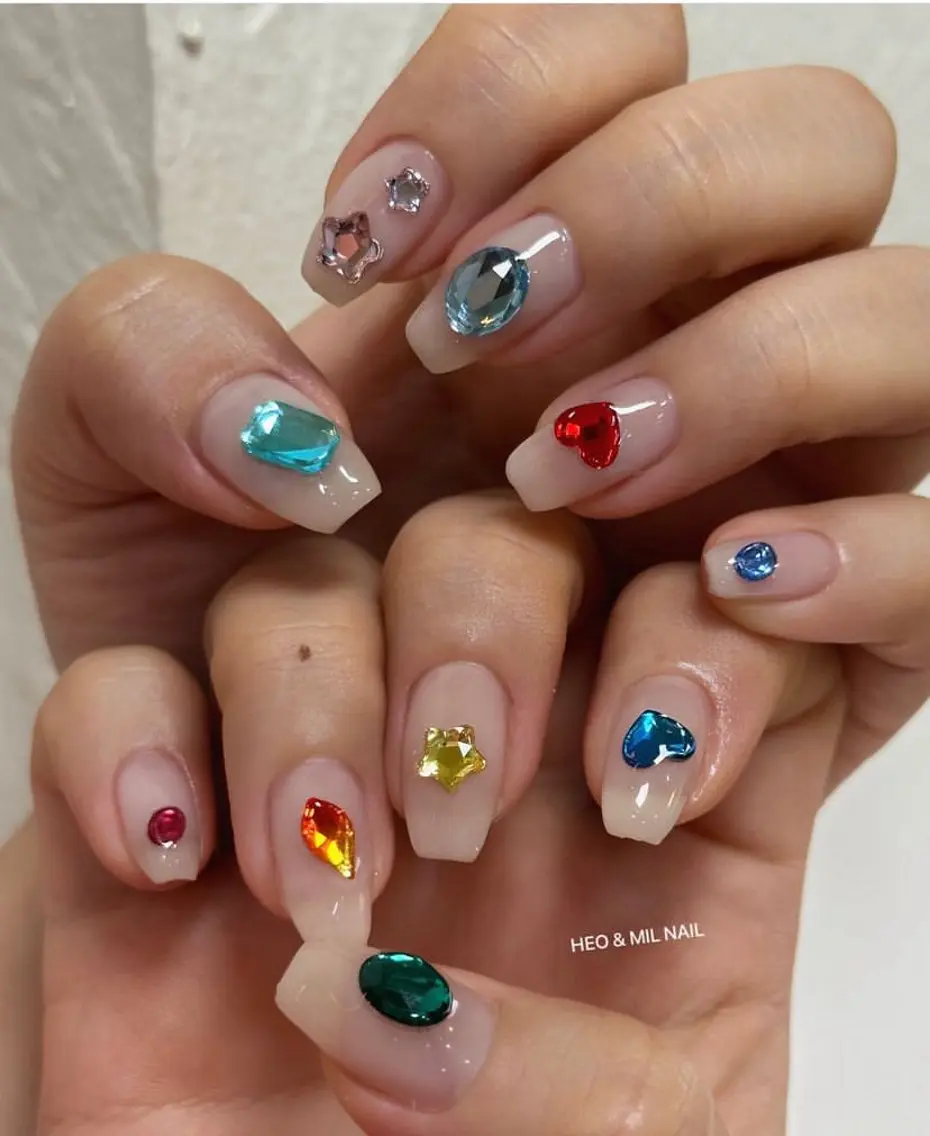 ネイル フレンチネイル ジェルネイル 韓国ネイル マグネットネイル マグネットフレンチ akina nailsのネイルデザイン
