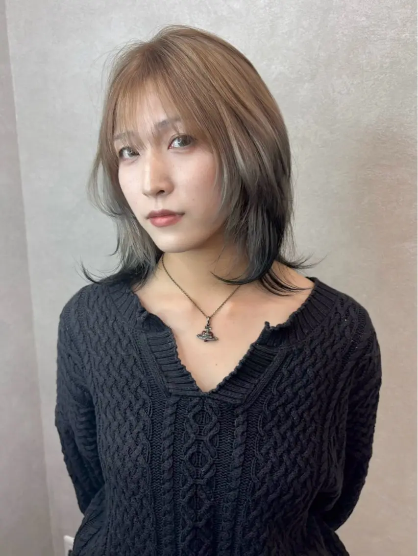 【韓国ヘア】カット&ブリーチカラーの写真
