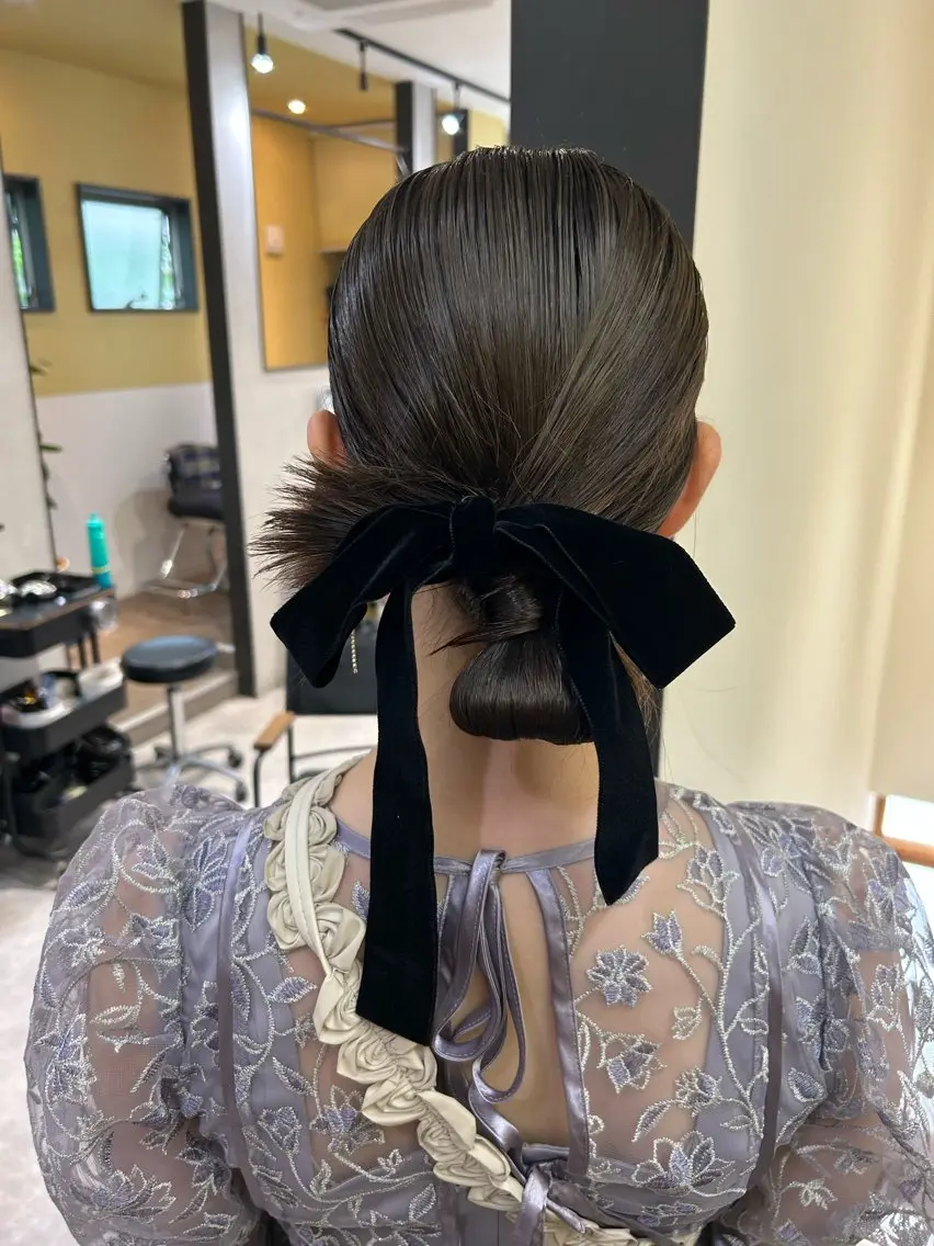 ヘアアレンジ ヘアセット hubhair レイヤー/透明感のヘアスタイル